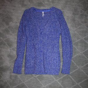Heathered Purple/Blue Cardigan AEROPOSTALE sz S
